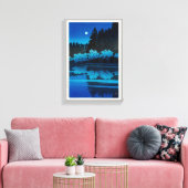 井 之 頭 公 の 月, Moon im Inokashira Park, Hasui Kawase Leinwanddruck (Insitu (Wohnzimmer))