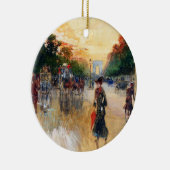 交通量の多いシャンゼリゼ KERAMIKORNAMENT (Rechts)