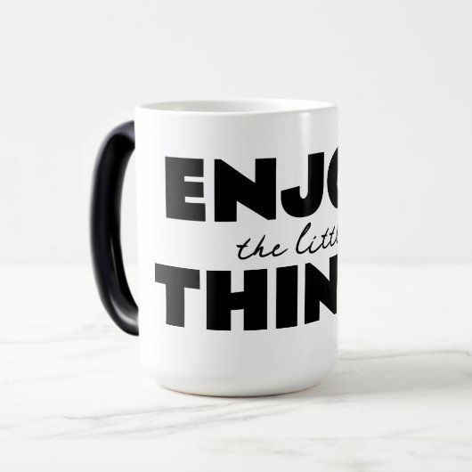 享受小事馬克杯 VERWANDLUNGSTASSE (Vorderseite Links)