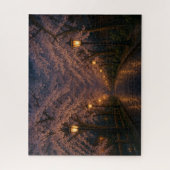京都・夜桜の並木道 / Kyoto Nighttime Cherry‐Blossom Avenue Puzzle (Vertikal)