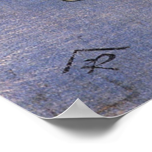 人 で き 顔, 国 Gesicht aus Völkern, Kuniyoshi, Ukiyoe Poster (Ecke)