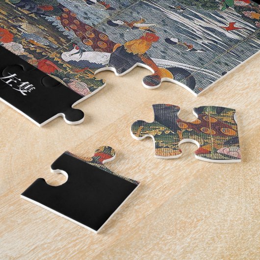 伊藤若冲、樹花鳥獣図屏風 PUZZLE (Seite)