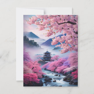 伝統的な日本の風景*春 POSTKARTE