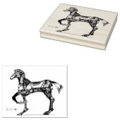 作品番号00000 「機械の馬」 GUMMISTEMPEL (Stempel)