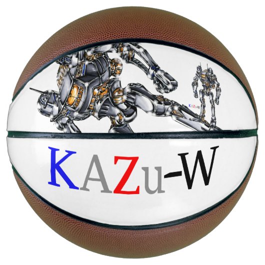 作品番号00004　「2つの探知塔の機体」パターン2 BASKETBALL (Vorderseite)