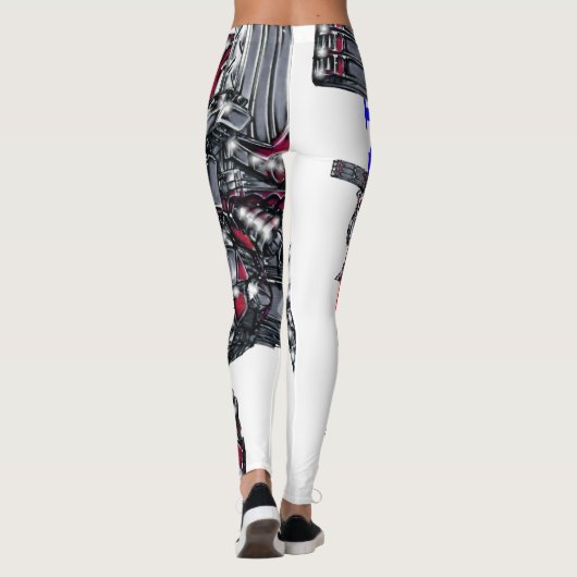作品番号00010 「高出力荷粒子砲3連装2基装備の砲兵機」 LEGGINGS (Rückseite)