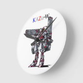 作品番号00010 「高出力荷粒子砲3連装2基装備の砲兵機」 RUNDE WANDUHR (Winkel)