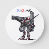 作品番号00010 「高出力荷粒子砲3連装2基装備の砲兵機」 RUNDE WANDUHR (Vorderseite)