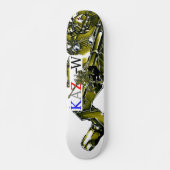 作 品号00013 "脚 歩番四行1 SKATEBOARD (Vorne)