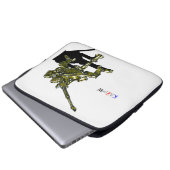 作 品 号00013 "四 脚 歩 LAPTOPSCHUTZHÜLLE (Vorne Knopf)