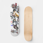 作 品 号 00004 "主 公番人"1 SKATEBOARD (Vorderseite)