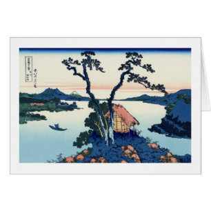 信 州 諏 湖, 北 Blick 斎 Fuji vom Suwa-See, Hokusai