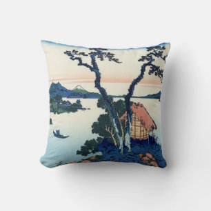 信 州 諏 湖, 北 Blick 斎 Fuji vom Suwa-See, Hokusai Kissen