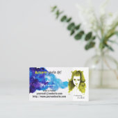 個性的なアーティストの VISITENKARTE (Stehend Vorderseite)