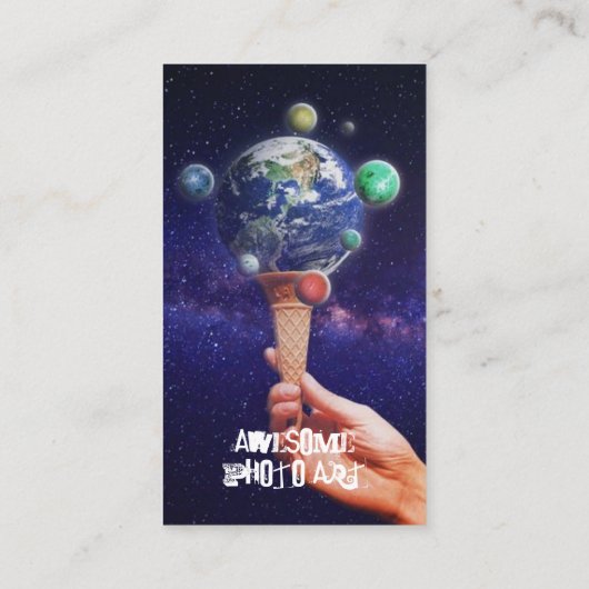 個性的なアーティストの VISITENKARTE (Rückseite)