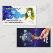 個性的なアーティストの VISITENKARTE (Vorne/Hinten)