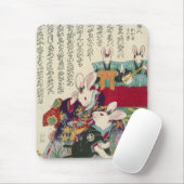 兎 歌 舞 役 者, の, zwei Schauspieler von Rabbit, Yoshif Mousepad (Mit Mouse)