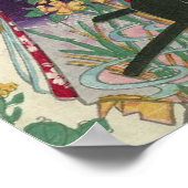 兎 歌 舞 役 者, の, zwei Schauspieler von Rabbit, Yoshif Poster (Ecke)