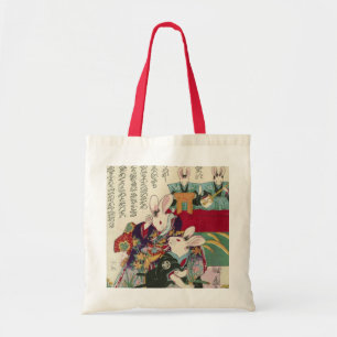 兎 歌 舞 役 者, の, zwei Schauspieler von Rabbit, Yoshif Tragetasche