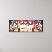 兎 相 撲, 芳 Sumo Rabbits, Yoshifuji, Ukiyo-e, Leinwanddruck (Vorderseite)