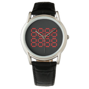 八八八八八八八八 88888888   Glückszahlen Armbanduhr