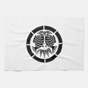 八節の竹の内に対い鯛 GESCHIRRTUCH