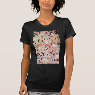 其のまま地口猫飼好五十三疋 （上）, T-Shirt