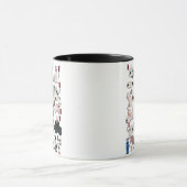 其のまま地口猫飼好五十三疋 （下）, 国芳 Katzen (3), Kuniyoshi, Tasse (Zentrum)