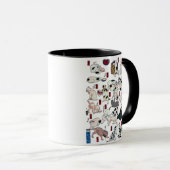 其のまま地口猫飼好五十三疋 (下), 国芳 Katzen (3), Kuniyoshi, Tasse (VorderseiteRechts)