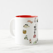 其 の ま ま 地 猫 口 飼 好 ZWEIFARBIGE TASSE (Vorderseite Links)