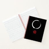 円相桜 Enso Sakura – Japan Zen Black Notebook Notizblock (Innenseite)