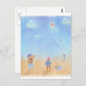 凧 あ げ テ 画 POSTKARTE (Vorne/Hinten)