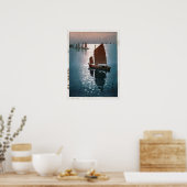 凪 静, 吉 博 Calm Wind, Hiroshi Yoshida, Woodcut Poster (Küche)