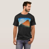 凱風快晴 (赤富士), 北斎 der rote Fujisan, Hokusai, Ukiyo-e T-Shirt (Vorne ganz)