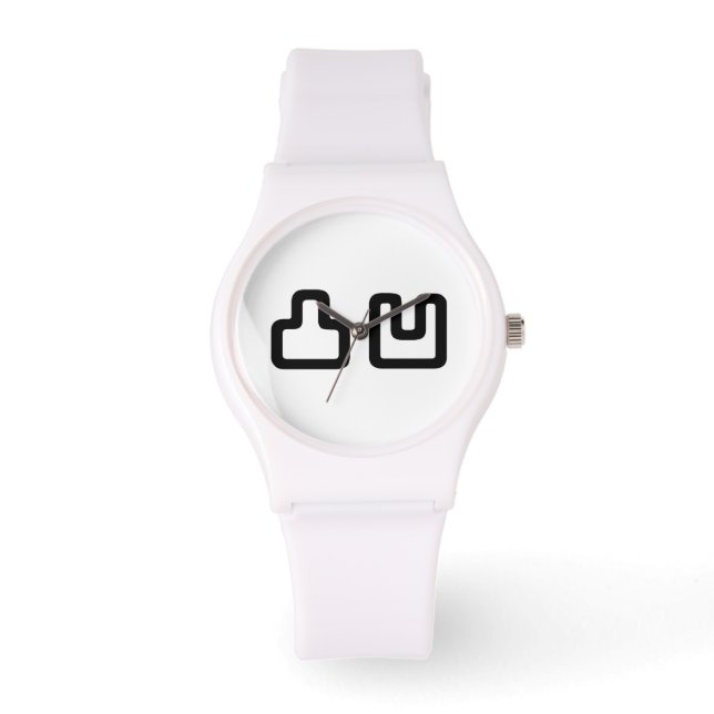 凸 凹 Dekoboko で こ ぼ こ Armbanduhr (Vorderseite)