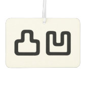 凸 凹 Dekoboko で こ ぼ こ Autolufterfrischer (Rückseite)