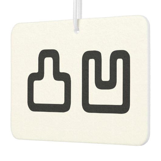 凸 凹 Dekoboko で こ ぼ こ Autolufterfrischer (Links)