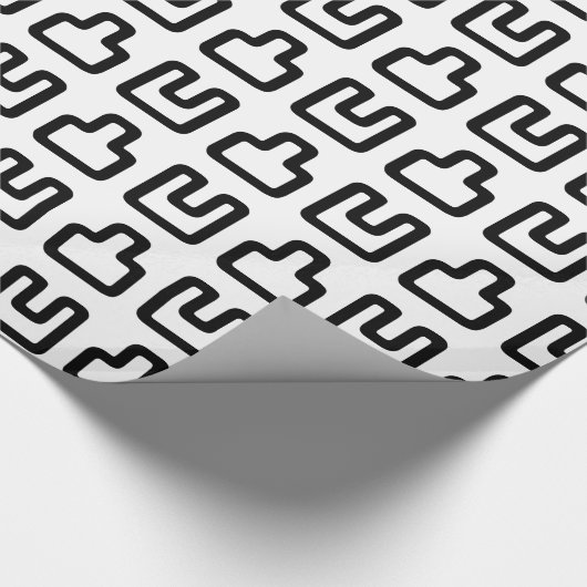 凸 凹 Dekoboko で こ ぼ こ Geschenkpapier (Ecke)