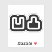 凹 凸 Outotsu お う つ と Aufkleber (Blatt)