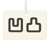 凹 凸 Outotsu お う つ と Autolufterfrischer (Rückseite)