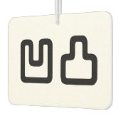 凹 凸 Outotsu お う つ と Autolufterfrischer (Links)