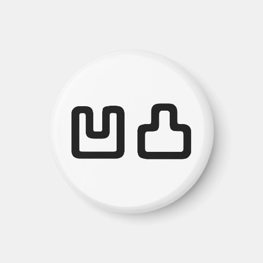 凹 凸 Outotsu お う つ と Magnet (Vorne)