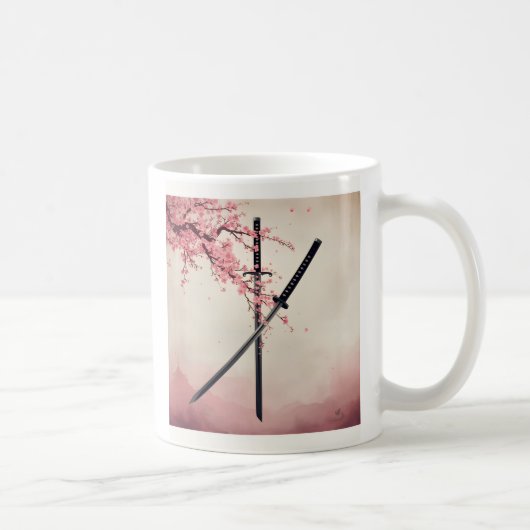 「刀と散華(Katana to Sange)」 Kaffeetasse (Rechts)