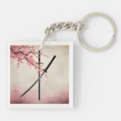 「刀と散華(Katana to Sange)」 Schlüsselanhänger (Rückseite)