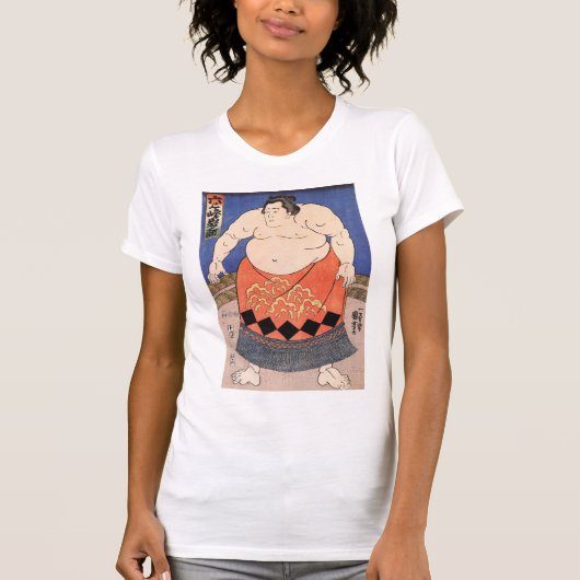 力 士, 国 Sumo Wrestler, Kuniyoshi T-Shirt (Vorderseite)