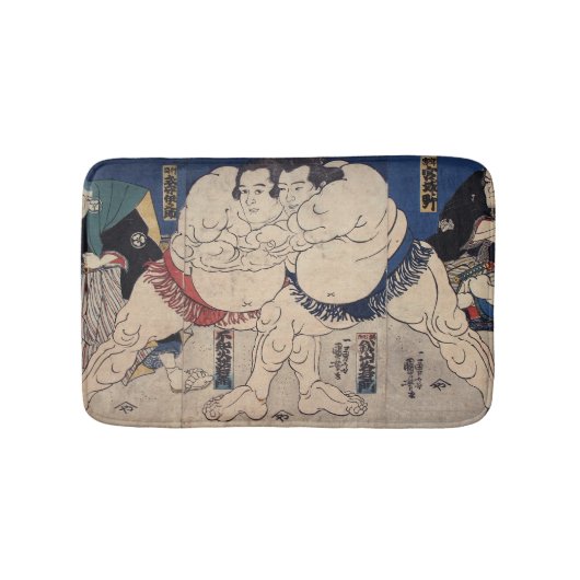 力 士, 国 Sumo Wrestler, Kuniyoshi, Ukiyo-e Badematte (Vorderseite)