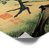 動植綵絵(14)南天雄鶏図, 伊藤若冲 POSTER (Ecke)