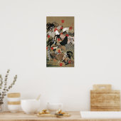 動植綵絵(20)群鶏図, 伊藤若冲 POSTER (Küche)