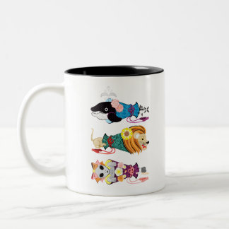 動物メガホン…魚・猫・女子（リメイク） ZWEIFARBIGE TASSE