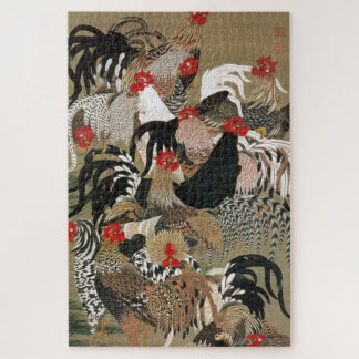 動 植 絵(20)群 図, 鶏, 綵 PUZZLE